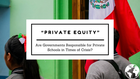 school children with Mexican flag