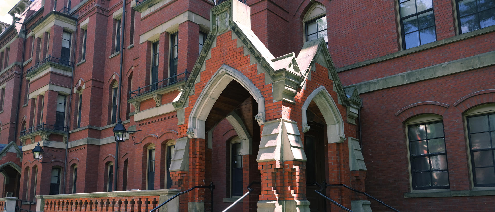 old red brick university building